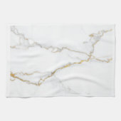 Linge De Cuisine Marbre Blanc (Horizontal)