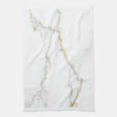 Linge De Cuisine Marbre Blanc (Vertical)