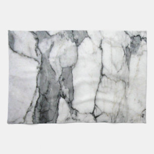 Linge De Cuisine marbre blanc chic et moderne scandinave minimal