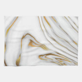 Linge De Cuisine Marbre blanc Gold Grain (Horizontal)