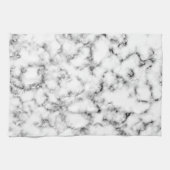 Linge De Cuisine Marbre blanc noir brillant brillant flakes texture (Horizontal)