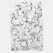 Linge De Cuisine Marbre blanc noir brillant brillant flakes texture (Vertical)