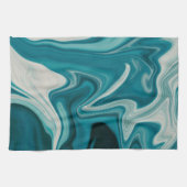 Linge De Cuisine Marbre bleu et gris (Horizontal)