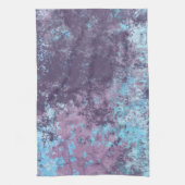 Linge De Cuisine Marbre bleu, rose et violet Abstrait (Vertical)