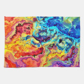 Linge De Cuisine Marbre coloré brillant (Horizontal)