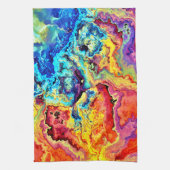 Linge De Cuisine Marbre coloré brillant (Vertical)