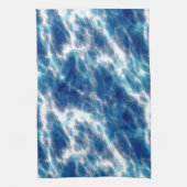 Linge De Cuisine Marbre d'eau bleue (Vertical)
