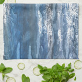 Linge De Cuisine Marbre gris-bleu (Plié)