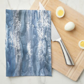 Linge De Cuisine Marbre gris-bleu (Quart Plié)