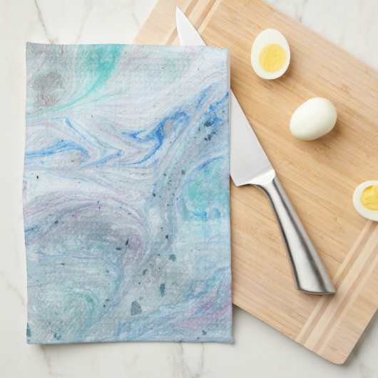 Linge De Cuisine Marbre I (Quart Plié)