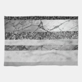 Linge De Cuisine Marbre léopard pailleté rayures Glam 4 (Horizontal)