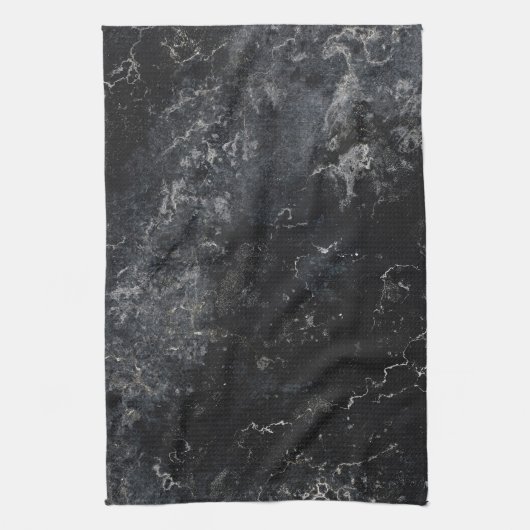 Linge De Cuisine Marbre noir (Vertical)