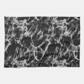 Linge De Cuisine Marbre noir et gris (Horizontal)