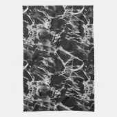 Linge De Cuisine Marbre noir et gris (Vertical)