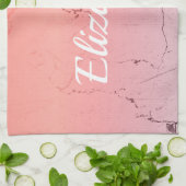 Linge De Cuisine Marbre rose (Plié)