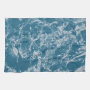 Linge De Cuisine Marbre turquoise