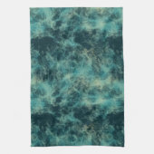 Linge De Cuisine Marbre turquoise Abstrait (Vertical)