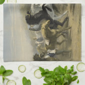 Linge De Cuisine Marché 1855 de cheval de Paris (Plié)