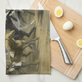 Linge De Cuisine Marché 1855 de cheval de Paris (Quart Plié)