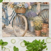 Linge De Cuisine Marché de fleurs Bloomcore à bicyclette (Plié)