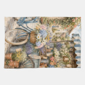 Linge De Cuisine Marché de fleurs Bloomcore à bicyclette (Horizontal)