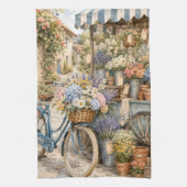 Linge De Cuisine Marché de fleurs Bloomcore à bicyclette (Vertical)