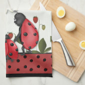 Linge De Cuisine Marche de Ladybug - Personnaliser (Quart Plié)