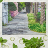 Linge De Cuisine Marcher le long de Rainbow Row (Plié)