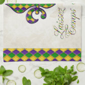 Linge De Cuisine Mardi gras Fleur d1 de Rouler de Temps de fèves de (Plié)