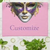 Linge De Cuisine Mardi Gras Masque Thunder_Cove (Plié)