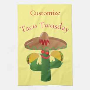 Linge De Cuisine Mardi Taco Saguaro Cactus Thunder_Cove