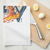 Linge De Cuisine Marelle d'enfer � Crâne de démon drôle (Quart Plié)