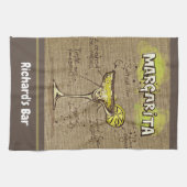 Linge De Cuisine Margarita Custom Bar Burlap Personnalisé (Horizontal)