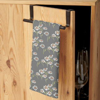 Linge De Cuisine Marguerite au charbon