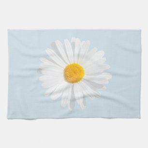 Linge De Cuisine marguerite blanche