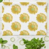 Linge De Cuisine Marguerite jaune (Plié)