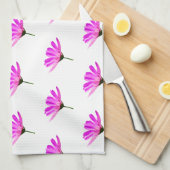Linge De Cuisine Marguerite rose (Quart Plié)