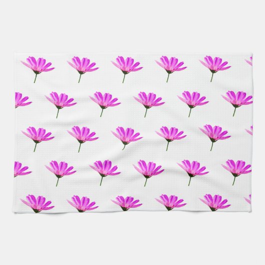 Linge De Cuisine Marguerite rose (Horizontal)