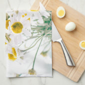 Linge De Cuisine marguerites au soleil (Quart Plié)