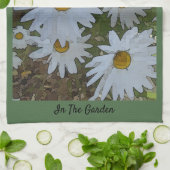 Linge De Cuisine Marguerites blanches (Plié)