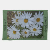 Linge De Cuisine Marguerites blanches (Horizontal)