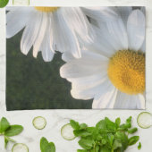 Linge De Cuisine Marguerites blanches (Plié)