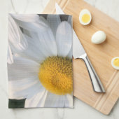 Linge De Cuisine Marguerites blanches (Quart Plié)