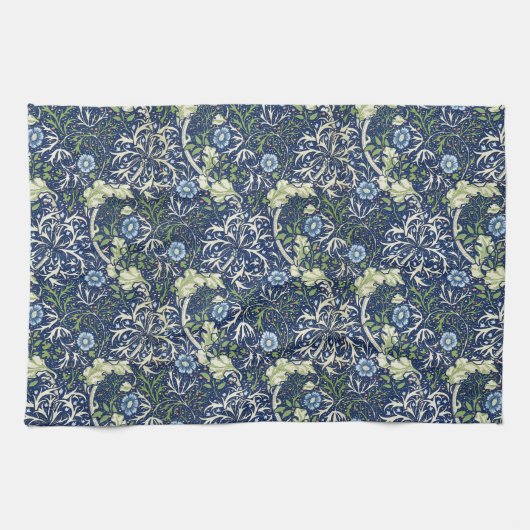 Linge De Cuisine Marguerites bleues par William Morris (Horizontal)