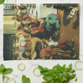 Linge De Cuisine Mariage de Cana par Andrea Boscoli, Art Renaissanc (Plié)