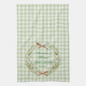 Linge De Cuisine Mariage de jeunes mariés personnalisé en vichy ver (Vertical)