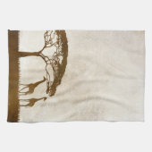 Linge De Cuisine Mariage de la Girafe Brown et ivoirienne (Horizontal)