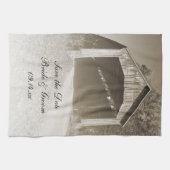 Linge De Cuisine Mariage de pont couvert rustique Enregistrer la da (Horizontal)