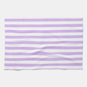 Linge De Cuisine Mariage d'été Lavender Color Stripes