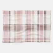 Linge De Cuisine Mariage Lavis Rose Crème Brun Rayures Fête de Mari (Horizontal)